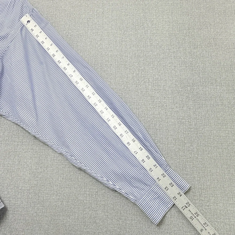 Polo Ralph Lauren Blake Shirt XL Men's Blue White Stripe Button Down 100% Cotton